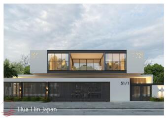 New Modern 2-Story 4 Bedroom Pool Villa, Steps from Pak Nam Pran Beach (Off Plan)