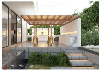 New Modern 2-Story 4 Bedroom Pool Villa, Steps from Pak Nam Pran Beach (Off Plan)
