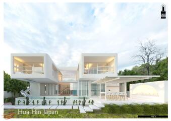 New Modern 2-Story 4 Bedroom Pool Villa, Steps from Pak Nam Pran Beach (Off Plan)