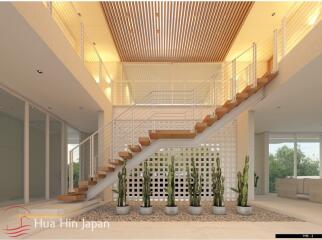 New Modern 2-Story 4 Bedroom Pool Villa, Steps from Pak Nam Pran Beach (Off Plan)