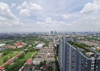 Panoramic city view from a high-rise building