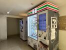 7-Eleven vending machines inside a building lobby