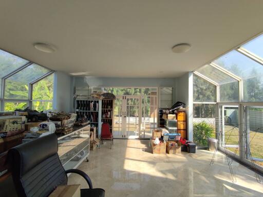 Spacious living area with natural light and modern design