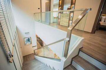 Modern staircase in a luxury home