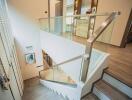 Modern staircase in a luxury home