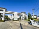 Elegant gated entrance of a residential community