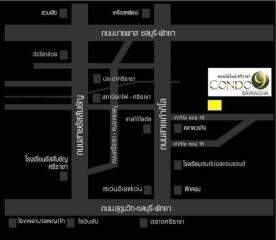 Area map for Condo 9 Sriracha with locale and street names