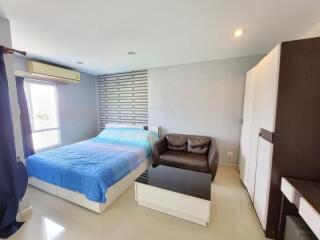 Bright and modern bedroom with natural light