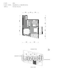 1 Bed 1 Bath 57.82 SQ.M. The Estelle Phrom Phong