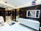 Luxurious bathroom with modern finishes and spacious design