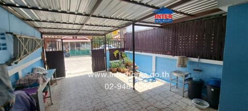 Spacious covered courtyard in a residential home