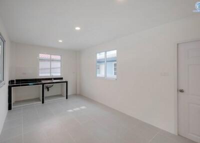 Modern spacious kitchen with minimalist design
