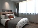Elegant modern bedroom with stylish decor
