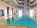 Indoor swimming pool in a modern residential building