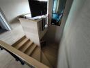 Modern staircase in a contemporary home interior