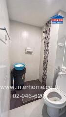 Clean and compact bathroom with modern fixtures