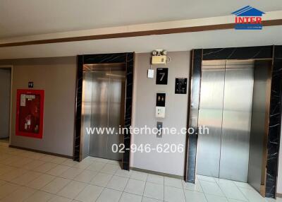 Elevator hall in a modern apartment building