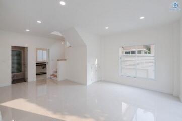 Bright and spacious living room with modern design