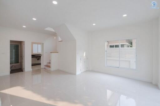 Bright and spacious living room with modern design