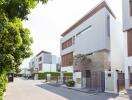 Modern residential building with a clean and well-maintained facade