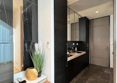 Modern bathroom with elegant fittings and decor