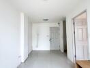 Spacious and well-lit hallway in a modern apartment