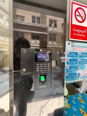 Security keypad system at the building entrance