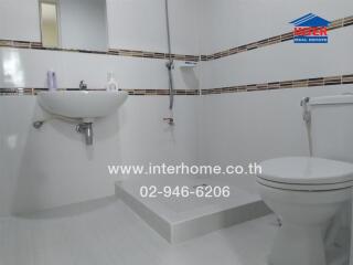 Modern white bathroom with clean design