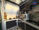 Modern kitchen with stainless steel appliances and ample cabinet space