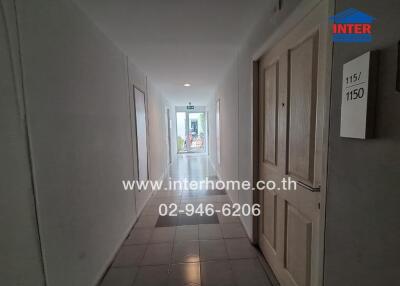 Bright and spacious hallway in a modern building