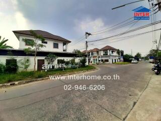 Suburban neighborhood with spacious detached houses