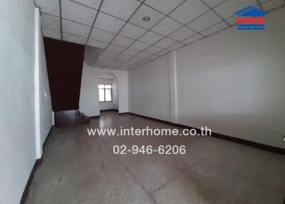 Spacious unfurnished interior of a commercial building