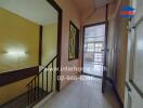 Bright and spacious hallway in residential house