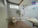 Bright and clean bathroom with modern amenities