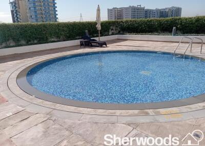 Fully Furnished  Pool View  Near Metro