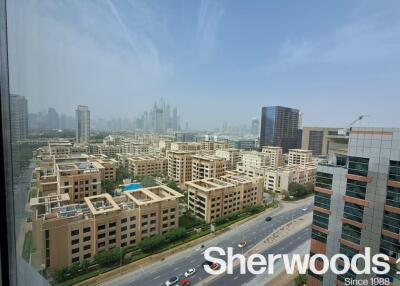 Vacant Fitted office with City View Barsha Heights