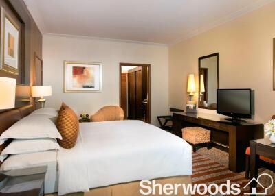 536 قدم مربع, 1 سرير, 2 حمامات فندق مدرجة بسعر AED 13,000./شهر