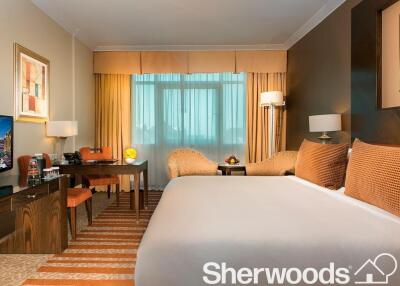 536 قدم مربع, 1 سرير, 2 حمامات فندق مدرجة بسعر AED 13,000./شهر