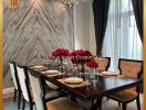 Elegant dining room with luxury decor