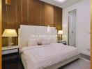 Elegant bedroom with luxurious interior design