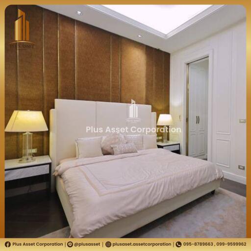 Elegant bedroom with luxurious interior design