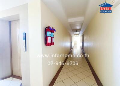 Bright and clean hallway in a residential building