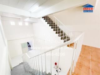 Bright and spacious staircase in modern home