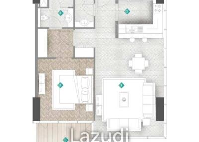 1 Bed 1 Bath 877 Sq.Ft Moonstone