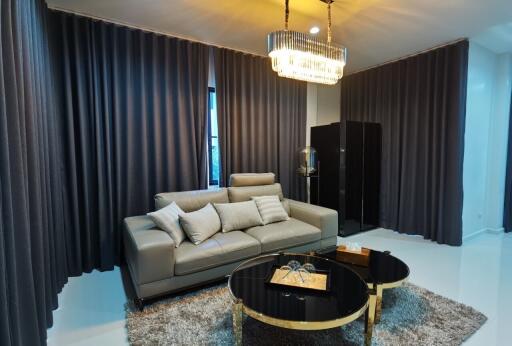 Elegant living room with modern furnishings