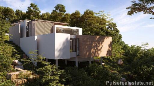 Modern 4 Bedroom Tropical Garden View Pool Villas In The Hills Of Layan