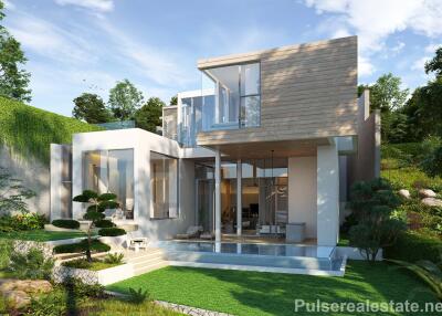 Modern 4 Bedroom Tropical Garden View Pool Villas In The Hills Of Layan
