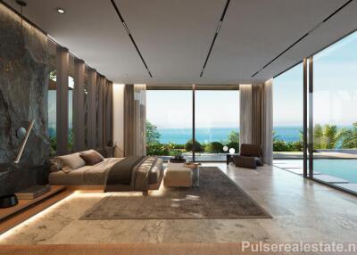 Luxury 4-Bedroom Sea View Villas for Sale in Layan, Phuket - 1 km from Layan Beach