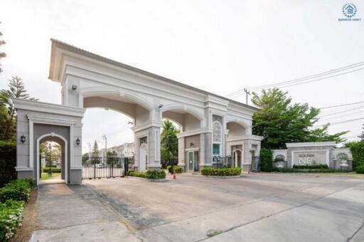 Elegant entrance gate of a residential community