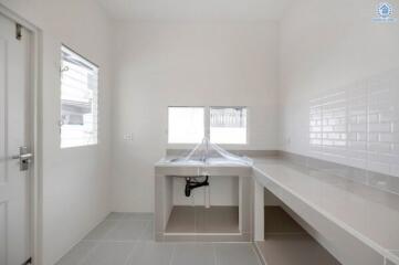 Modern kitchen with clean design and ample counter space